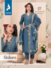 Akshara By Kaya Roman Silk V Neck Kurti With Bottom Dupatta Wholesale Shop In Surat

